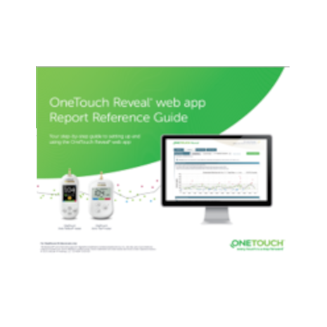 Report Reference guide cover for OneTouch Reveal® web app